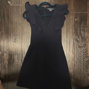 French Connection Whisper Ruffle V Neck